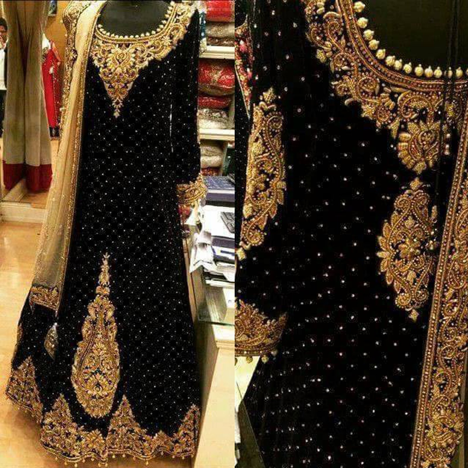 black party dresses pakistani