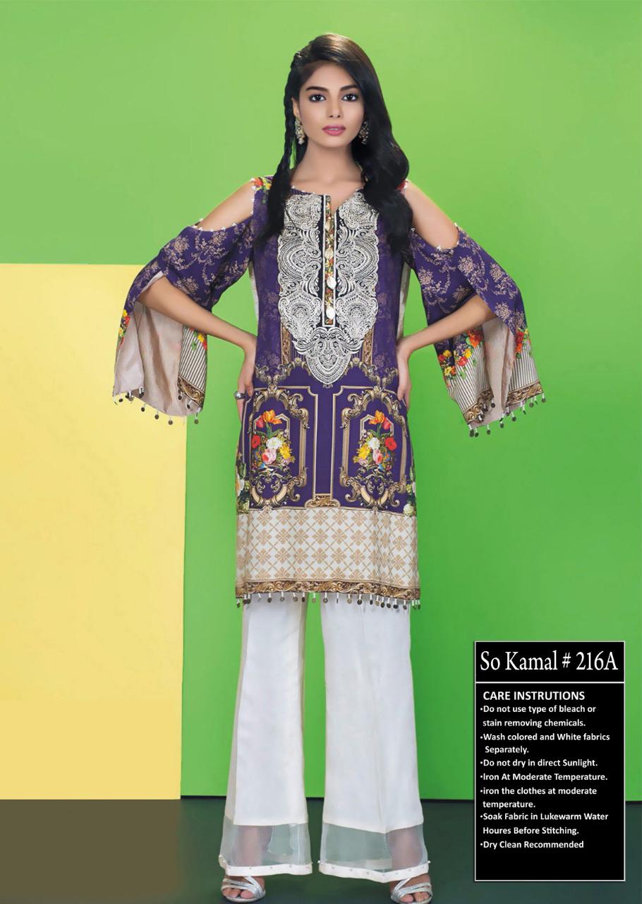 so kamal stitched kurti