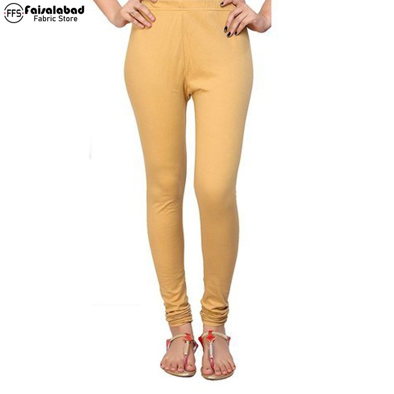 Mango Yellow Leggings with Elasticated Waistband | The Pajama Factory