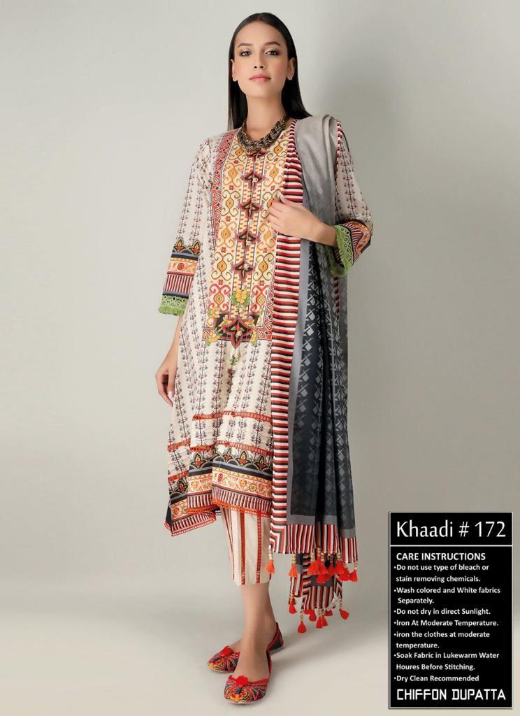 khaadi stitched suits