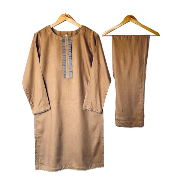 Brown Colored 2 Piece Ready To Wear Lawn Suit
