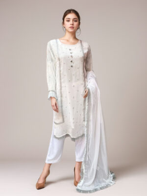 off-White wholesale chiffon clothes pakistani