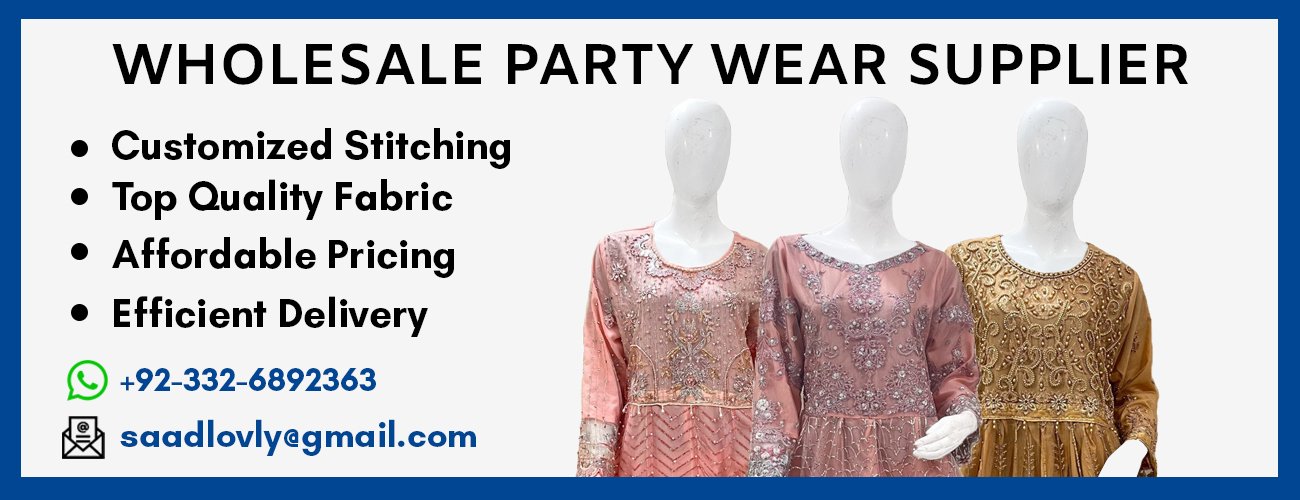 Wholesale Party Wear Suppliers, Custom Sizes