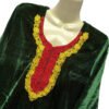 Green Color Pakistani Embroidered Velvet Kurti