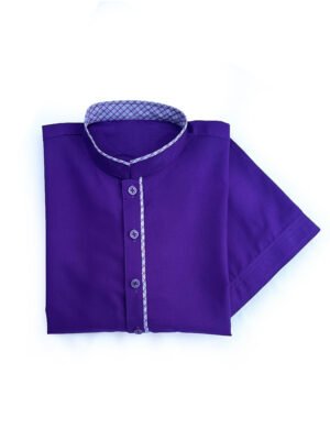 Bluish Purple Designer Boys Shalwar Kameez-02