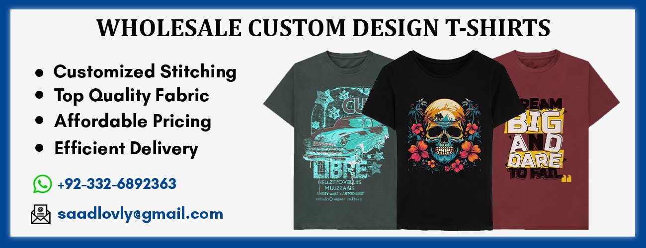 Custom Design T-shirts Wholesale: Offering Flexible Services!