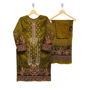 Green Color 3pc women salwar kameez calgary