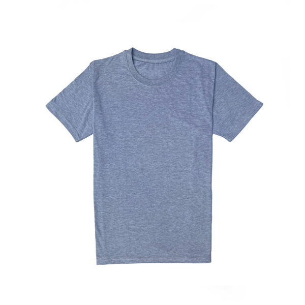 Grey Wholesale Blank Jersey Fabric T-Shirt