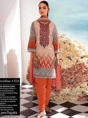 Multi Color Embroidered Pakistani Lawn Suits