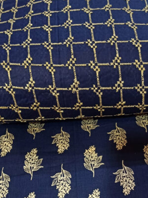 Nile Blue Chickankari Embroidered Ladies 2pc Suit