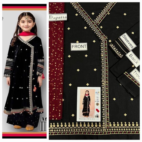 Black Pakistani Dress For Children