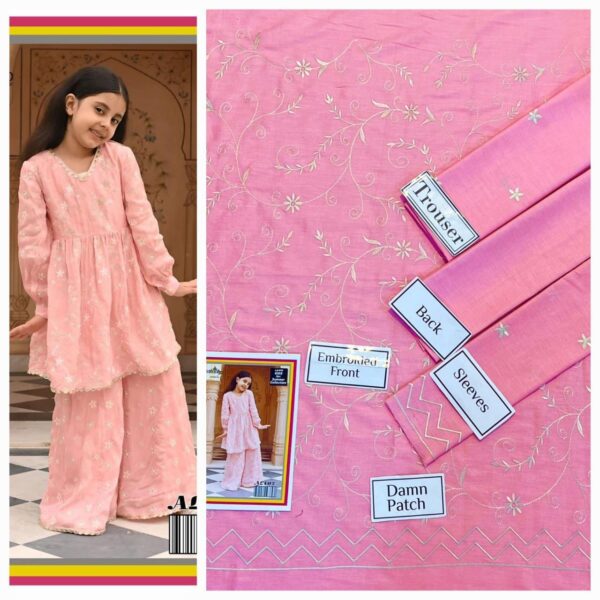 Sweet Pink Kids Pakistani Clothes