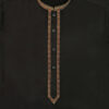 Black Embroidered Men's Pakistani Salwar Kameez