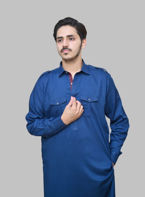 Blue mens shalwar kameez