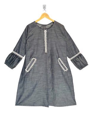 Friar Grey Solid Designer wholesale kurta online bradford
