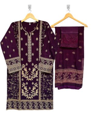 Purple color wholesale pakistani shalwar kameez for ladies