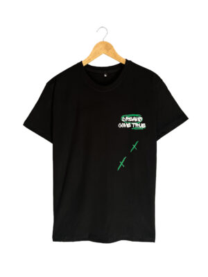 Black color custom design t shirts wholesale