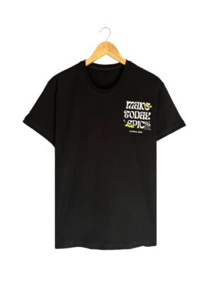 Black custom tee shirts wholesale