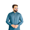 Bluish Cyan Men's Pakistani Wholesale Salwar Kameez