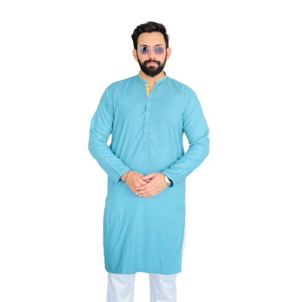 Cyan Men's Pakistani Shalwar Kameez Wholesale