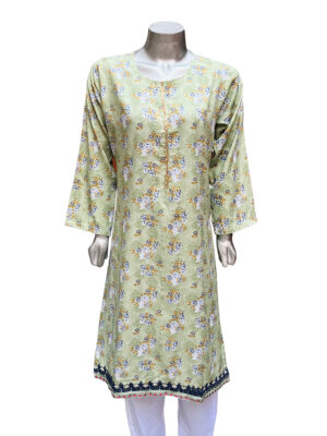 tan-green-lawn-embroidered-wholesale-kurtis