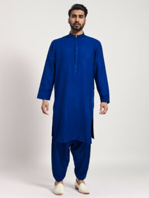 Navy Blue mens shalwar kameez pakistani