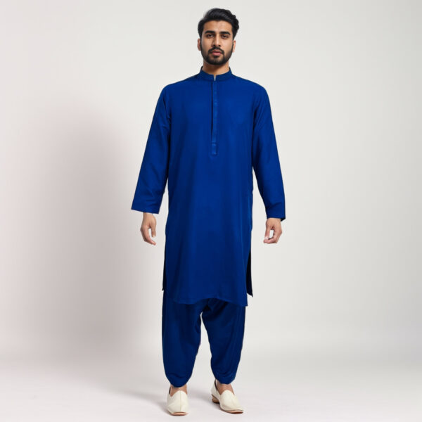 Navy Blue mens shalwar kameez pakistani