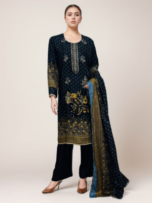 Black pakistani wholesale linen suits