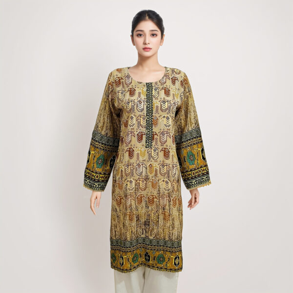 Burly Wood pakistani kurtis wholesale