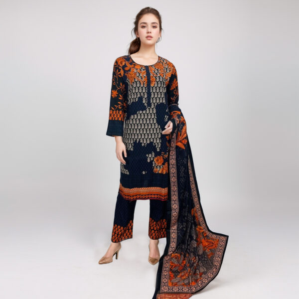 Dark navy paksitani khaddar suits online