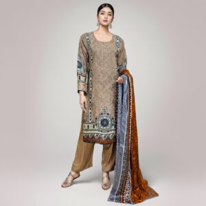 Grey Olive linen suits wholesale pakistan