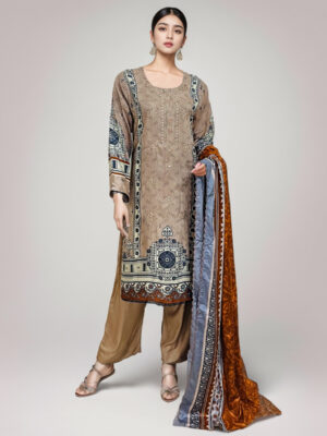 Grey Olive linen suits wholesale pakistan