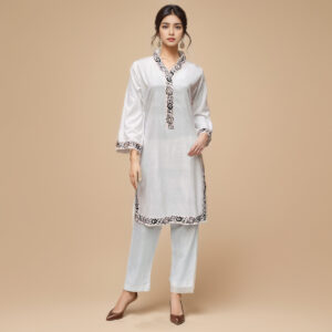 Off-White embroidered pakistani wholesale co ord sets