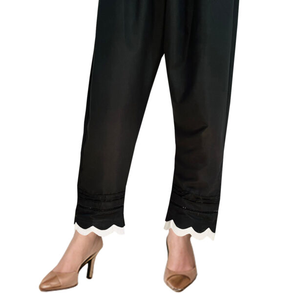 Black Simple Trouser For Women