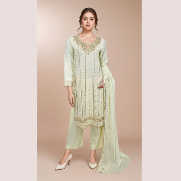 Egg shell wholesale pakistani linen suit