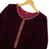 Maroon Pakistani velvet suits