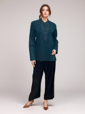 Nile Blue Pakistani Kurti Uk