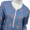 Dusky blue Pakistani linen 2Pc suit wholesale