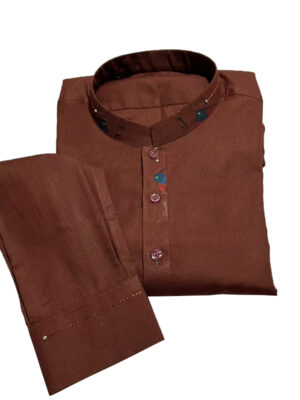 Dark maroon shalwar kameez for men Pakistani