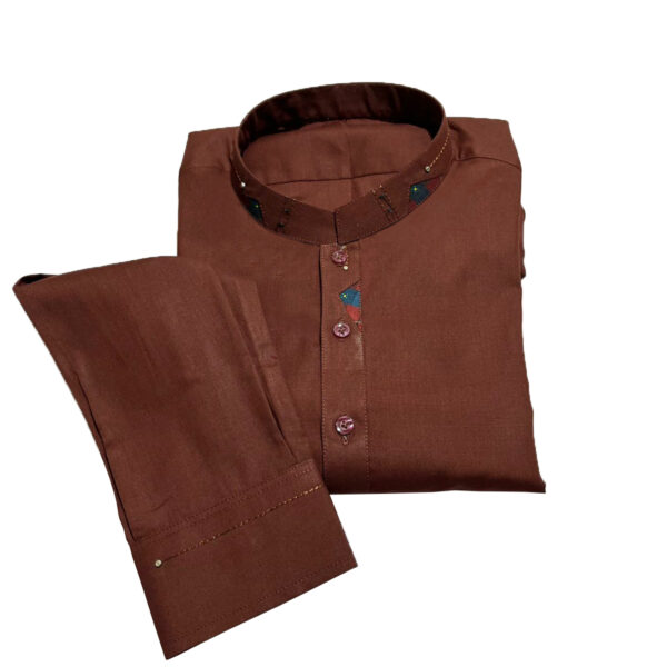 Dark maroon shalwar kameez for men Pakistani