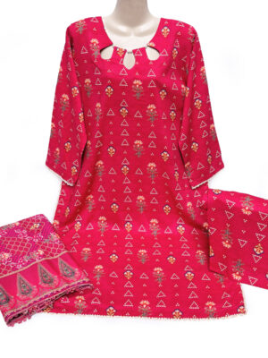 Lipstick Red pakistani linen suits wholesale