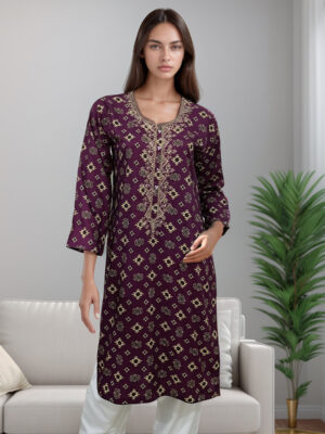 Magenta Red wholesale kurtis online