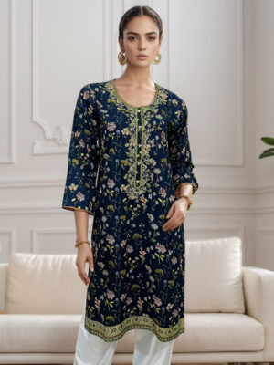 Navy Blue wholesale kurtis