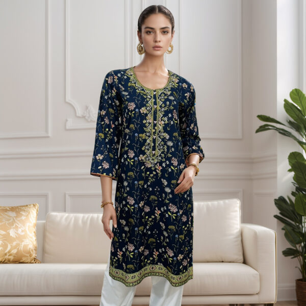 Navy Blue wholesale kurtis