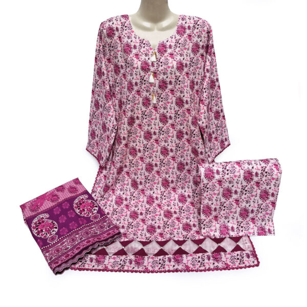 Pale Pink linen suits wholesale pakistan