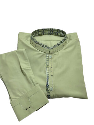 Sage green shalwar kameez for men Pakistani