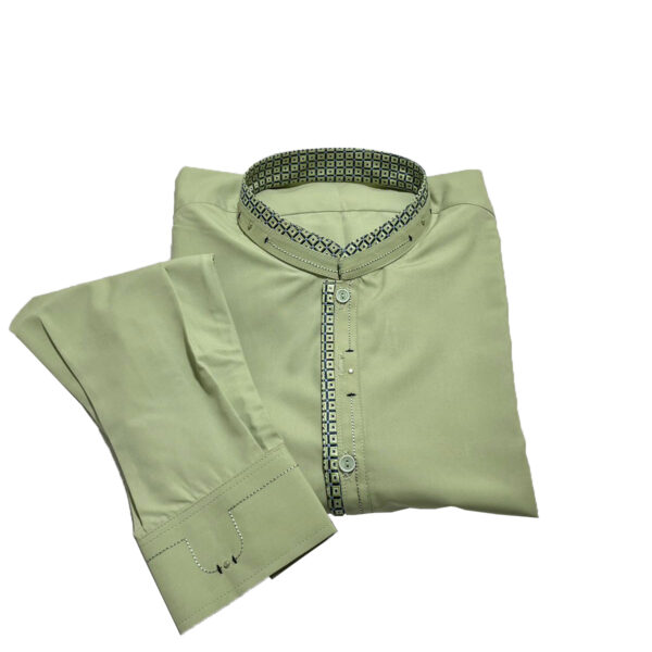 Sage green shalwar kameez for men Pakistani