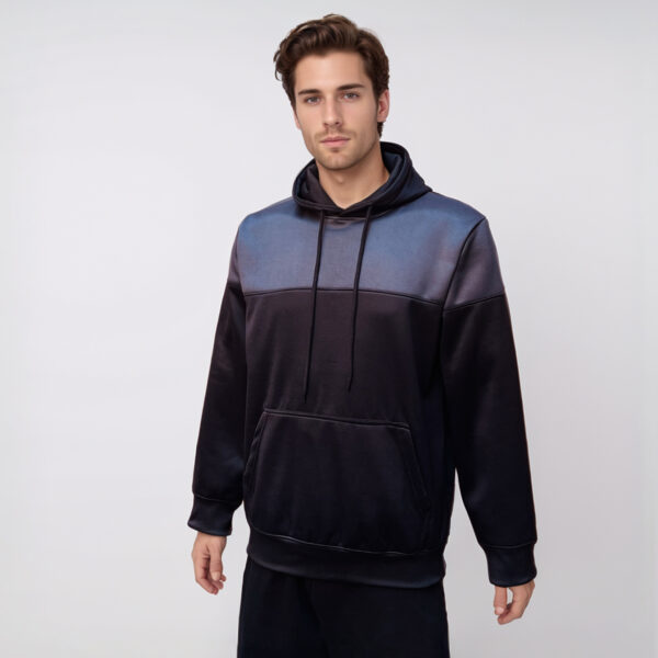 Black and Grey wholesale polyester hoodies