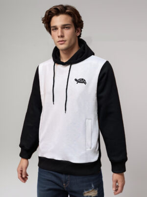 Black and white wholesale cotton hoodies