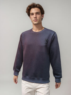 Bluish Purple wholesale cotton sweatshirt